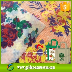 Impression de logo Non tissé sac à provisions tissu faite par Quanzhou Golden Nonwoven Co., ltd