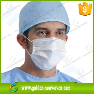 SMS Non Woven Medical Fabric Surgical Face Mask