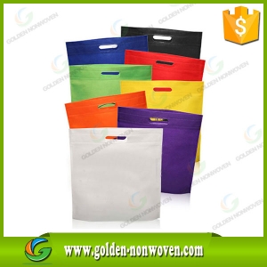  D-cut Non Woven Carry Tote Bags