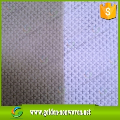 Cambrelle en nylon cross pattern, fabrication de tissu non tissé en nylon faite par Quanzhou Golden Nonwoven Co., ltd