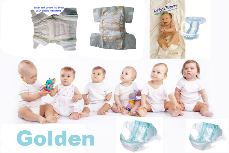 couche-culotte de bébé, produits de vente chauds neufs de marque d'or