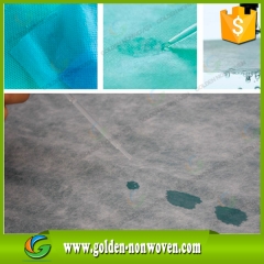 Tissu non tissé hydrophile pour la matière première à couche jetable faite par Quanzhou Golden Nonwoven Co., ltd