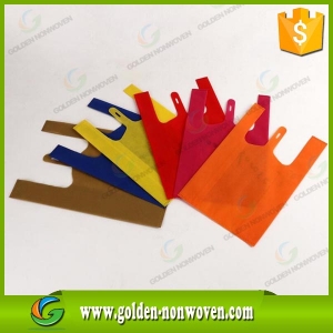 Reusable non woven bags/Non-Woven Polypropylene T Shirt Bags/nonwoven shopping bags