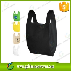 Sacs non tissés réutilisables / sacs en t-shirt en polypropylène non-tissés / sacs à provisions non tissés