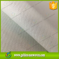 Tissu non-tissé de liaison de point de polyester de 100%, non-tissé de liaison de point pour le toit de voiture