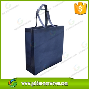 Custom Logo Printed Pp Nonwoven Shopping Bag made by Quanzhou Golden Nonwoven Co.,ltd