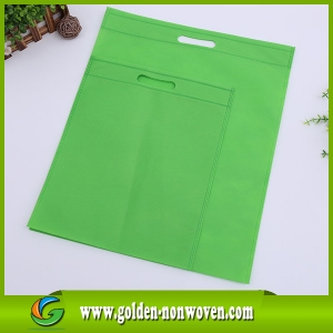 Degradable ECO Friendly Heat Press Non Woven D Cut Bag made by Quanzhou Golden Nonwoven Co.,ltd