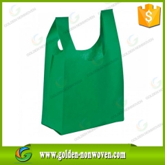 usine gros t-shirt non tissé gilet sac à provisions faite par Quanzhou Golden Nonwoven Co., ltd