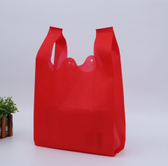 sac réutilisable écologique de sac de t-shirt non écologique faite par Quanzhou Golden Nonwoven Co., ltd